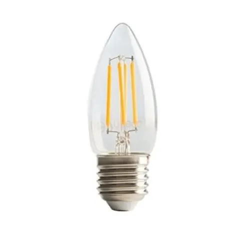 50 x Luceco lcd27 W4 °F47-le Plastic Filament Flame LED Light Bulb 4 W E27 White [Ene