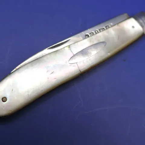 Victorian Silver and Mother of Pearl Fruit Knife 1852