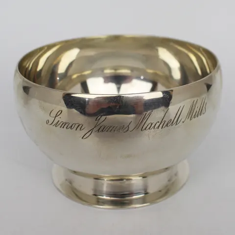 Solid Silver Bowl by Harrods London 1939