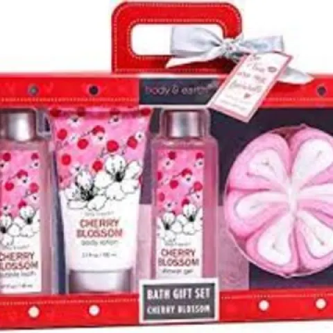 Body And Earth Cherry Blossom 4 Piece Gift Set