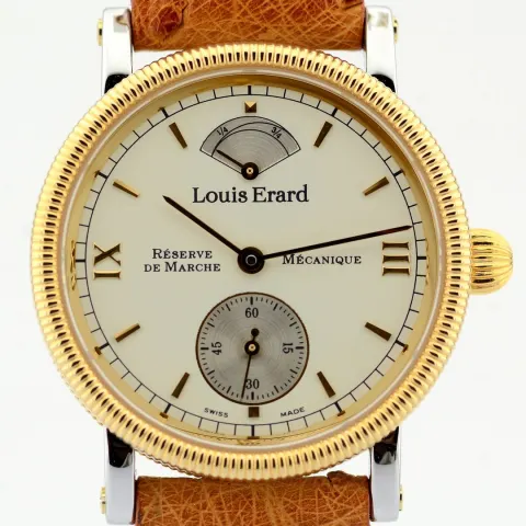 Louis Erard / Reserve De Marche Mecanique Manual La Longue Ligne - Gentlemen's Steel Wristwatch