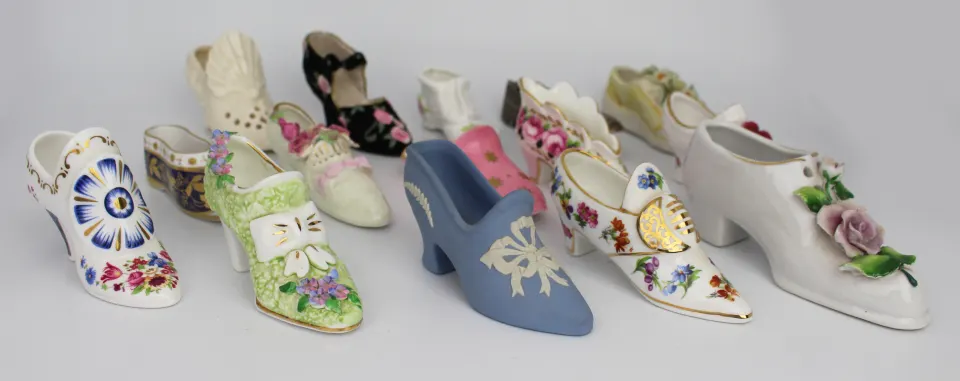 Collection of 15 Assorted Miniature Shoes