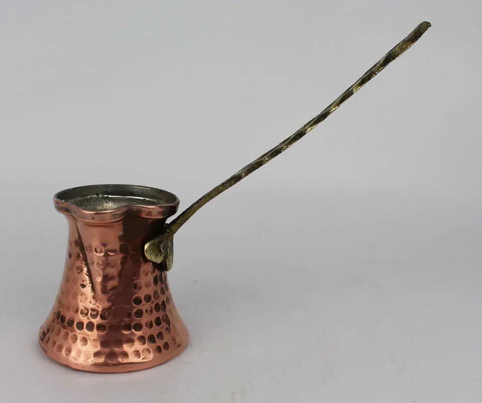 Small Vintage Hammered Copper Turkish Coffee Pot