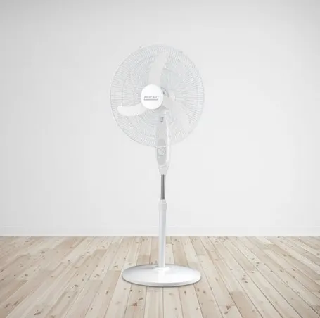 (135/Mez/1E) Lot RRP £90. 2x Arlec 50cm 3 Blade Pedestal Fan White, 3 Speed Settings, 80 Degrees Os