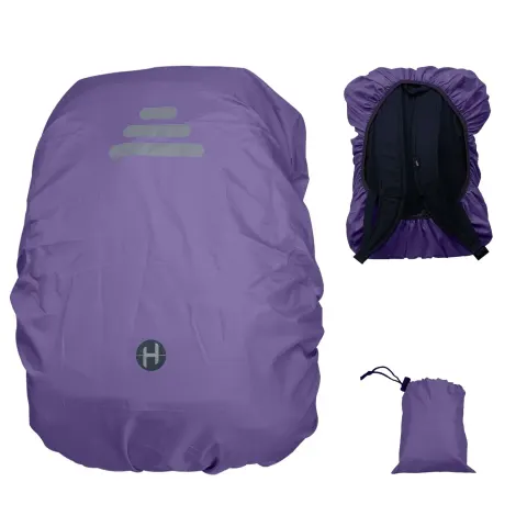 15 x Waterproof Backpack Cover with Reflective Strips L27c