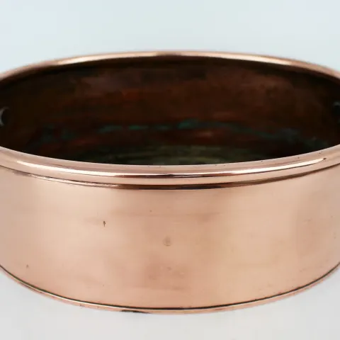 Antique Georgian Two Handled Copper Pot Planter