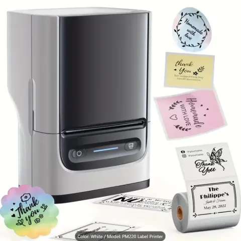 Wireless Label Printer, 5.08 cm Portable Thermal Printer for Small Business