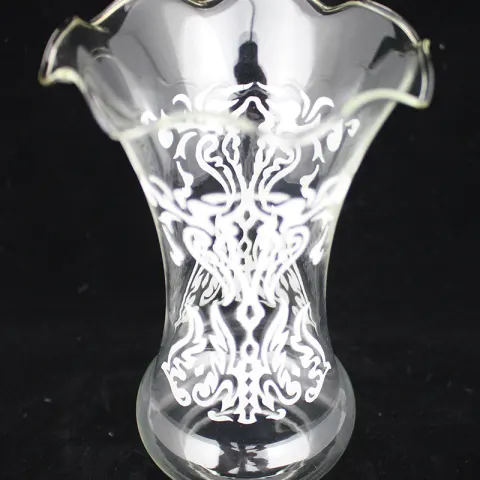 Vintage Acid Etched Glass Shade