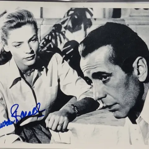 Lauren Bacall Original Signature