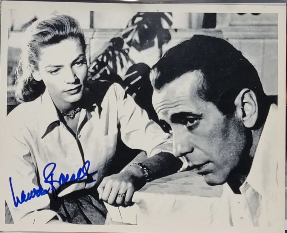 Lauren Bacall Original Signature