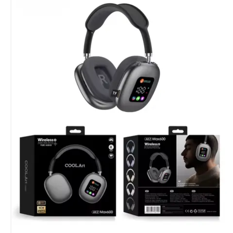 Wireless Ear Hanging Bluetooth Earphones RGB Digital Display Card Reading Earphones