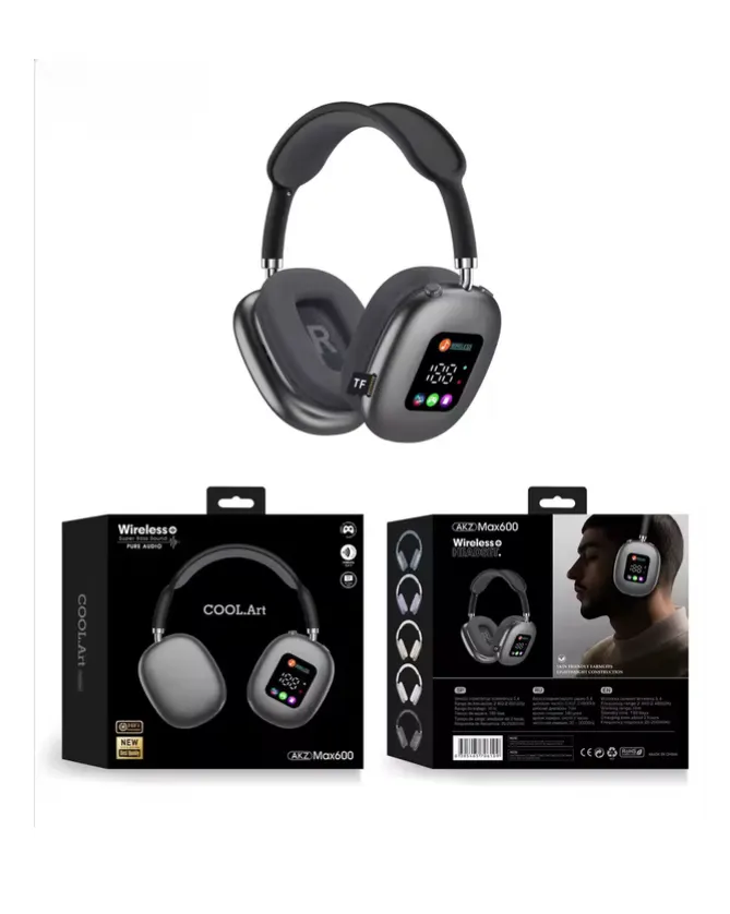 Wireless Ear Hanging Bluetooth Earphones RGB Digital Display Card Reading Earphones