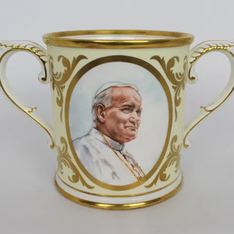 Royal Worcester Two Handled Pope John Paul Loving Cup