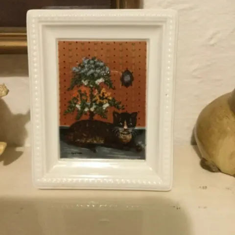 Villeroy & and Boch 'Miniatures' Tiger china-painted plaque