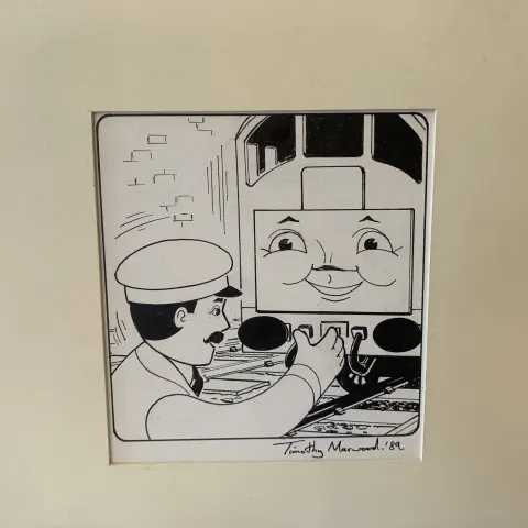 Thomas The Tank Engine & Friends Original Artwork, Signed By Timothy Marwood Engine