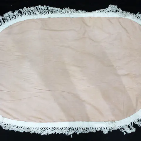 Oval Blue Chinese Wool Rug 170 x 105 cm
