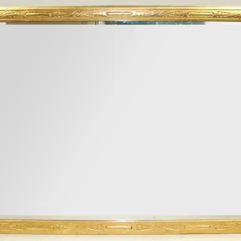 Antique Gilt Carved Wood Overmantle Mirror