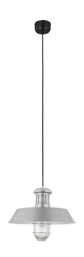 GoodHome Genly Pendant Silver effect Pendant ceiling light, (Dia)390mm