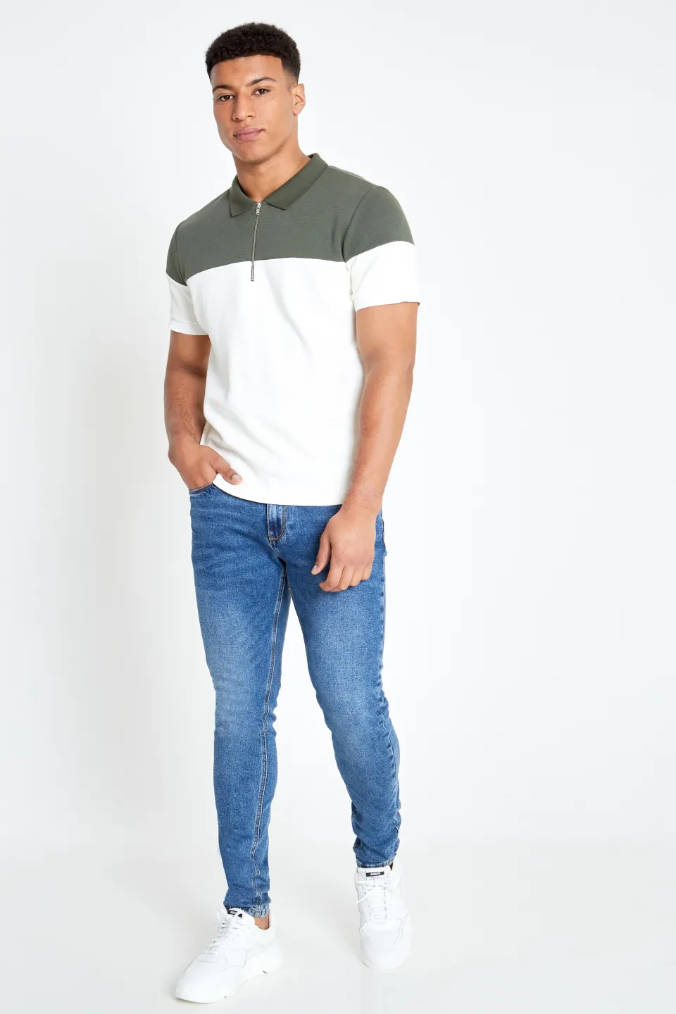 45 x Colour Block Polos