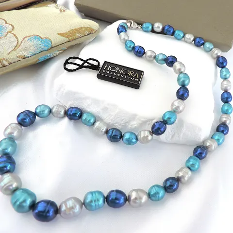 Honora Blue Moon Cultured Pearl Necklace New With Gift Box