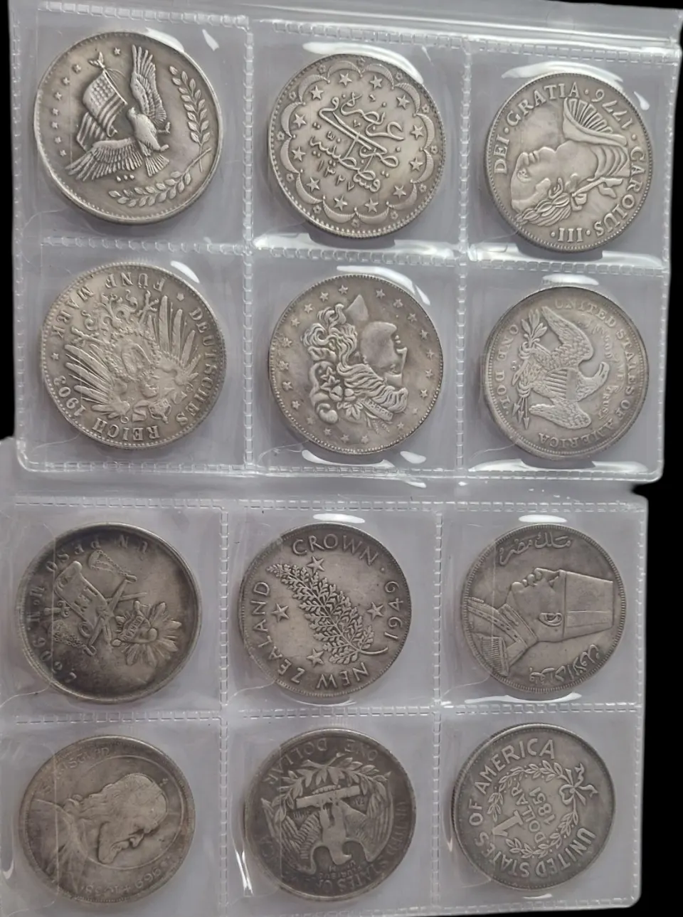 A Group of Old Replica Coins