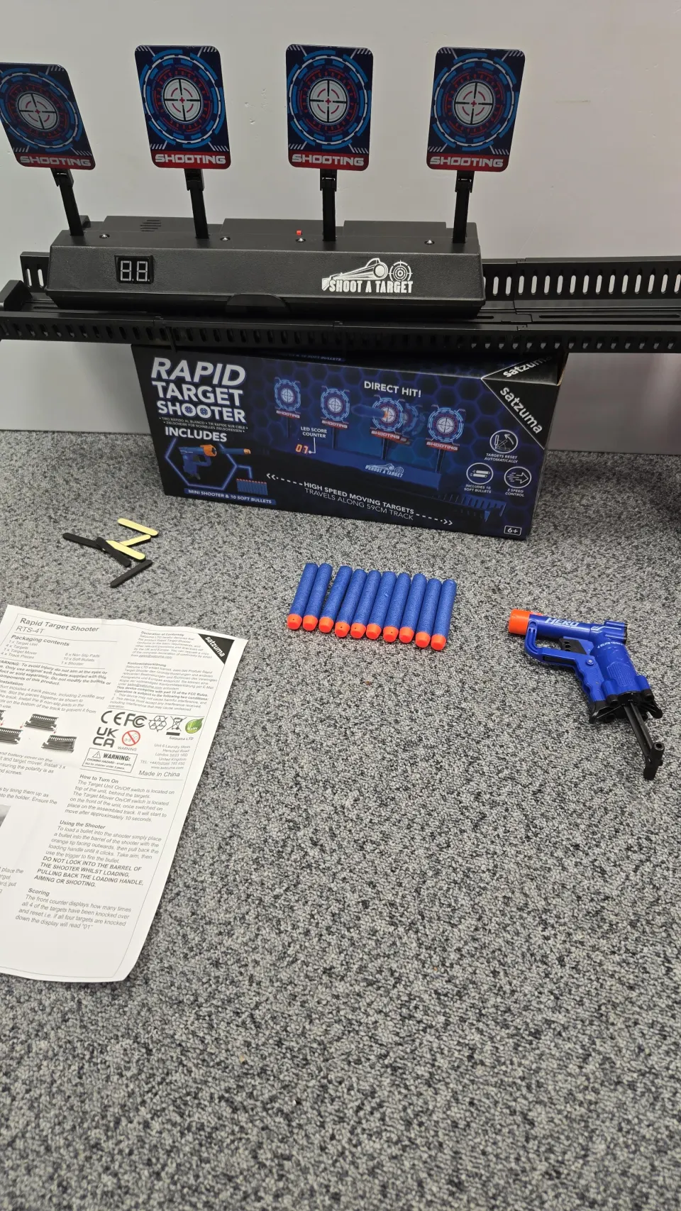 Target Shootem Electric Moving Target Game Brand New Sealed RRP £19.99.