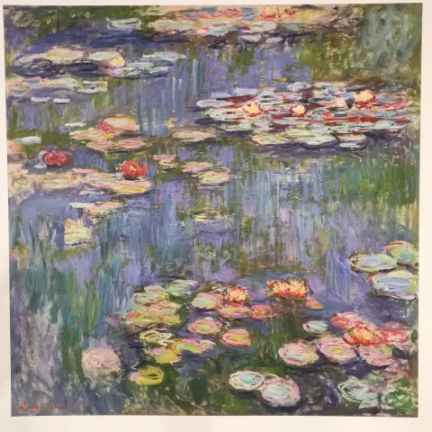 Claude Monet Limited Edition "Water Lilies, 1916" One of only 95 Published.