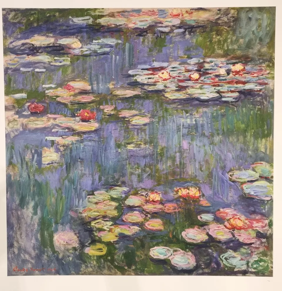 Claude Monet Limited Edition "Water Lilies, 1916" One of only 95 Published.