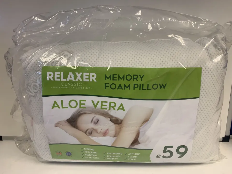 Relaxer Aloe Vera Memory Foam Pillow RRP £59.00