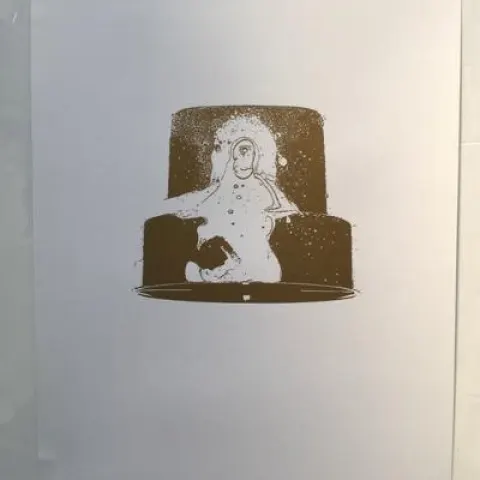 Nick Walker (B 1969-) Gold Nozzle 2007, Screenprint In Gold With Early Apish Angel Blind Stamp