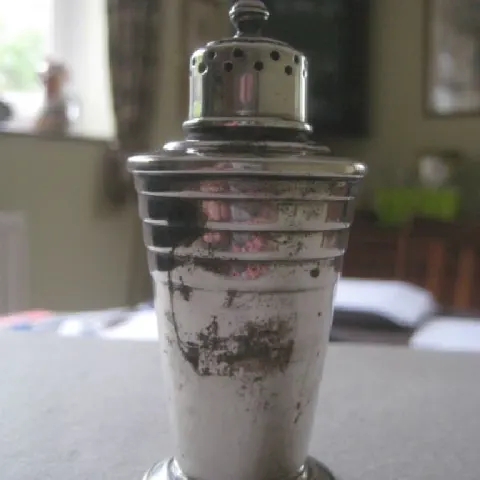 Vintage Continental Silver Pepper Pot