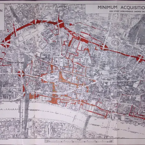 City of London Post-War Reconstruction Proposals Land Use Zoning 1944 Map-12