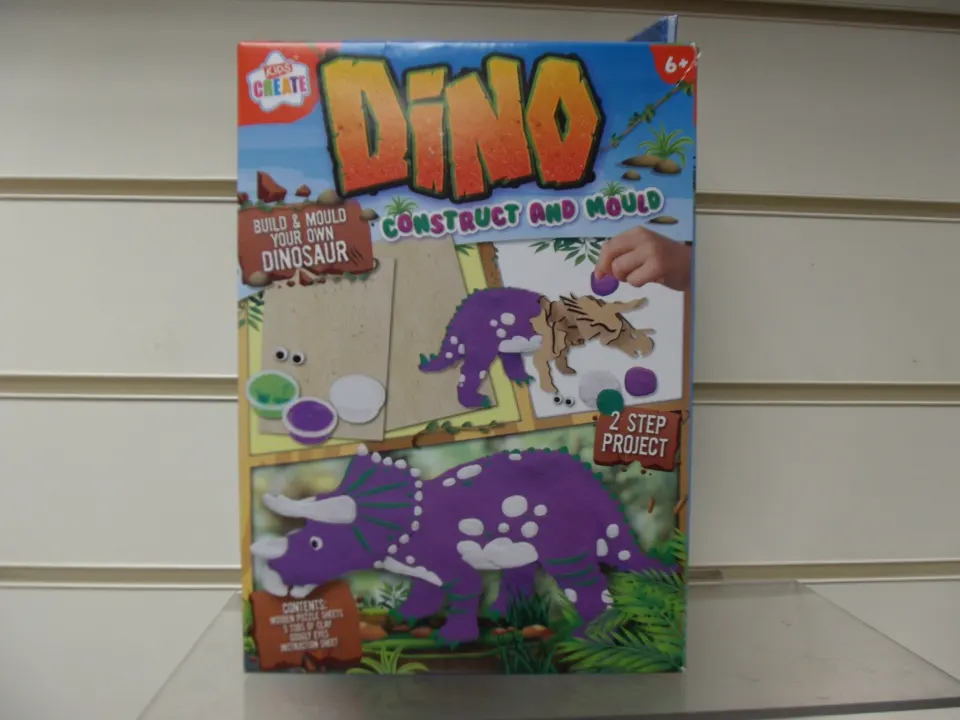 10pcs Dino Craft set with soft clay - fabulous activity set build your own dinosaur - 10pcs in lot