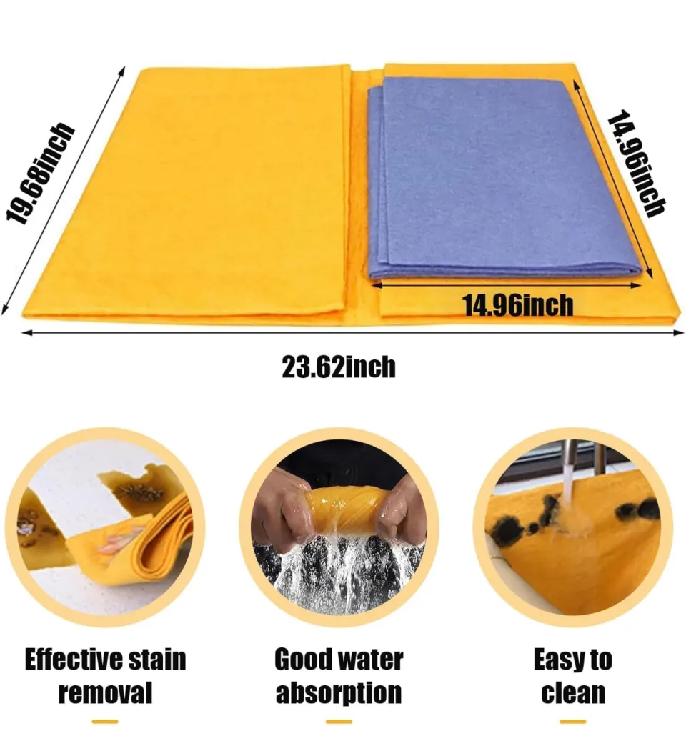 5 x (8 PCS) Miracle Shammy, Ultra-Absorbent Miracle Cleaning Shammy, Miracle Shammy Cloth RRP £84.95