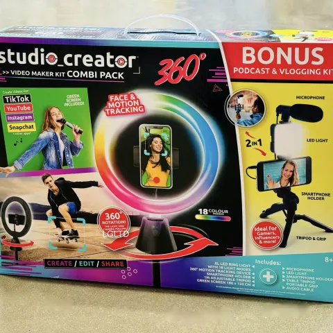 Studio Creator 360 Video Maker Kit Combi Pack New Sealed Box