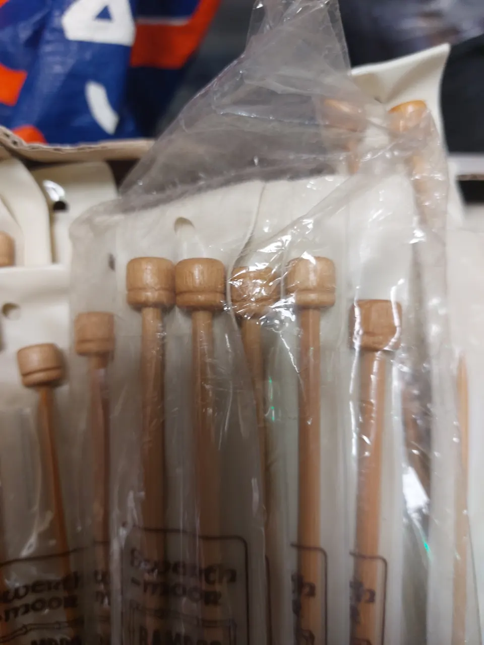 Bamboo knitting needles.   12 sets mixed sizes
