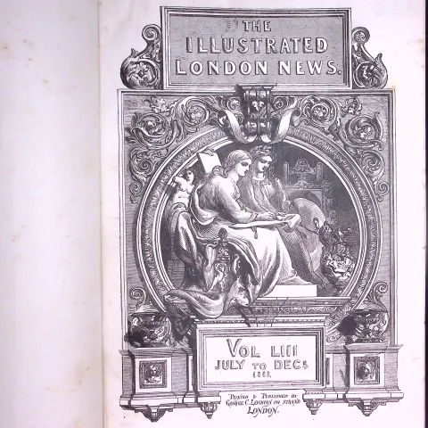 The Illustrated London News Antique Bound Edition July-Dec 1868 Over 600 Pages.