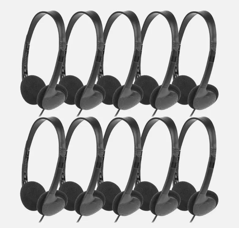 100 x Headphones, Earphones 3.5MM Audio Headset