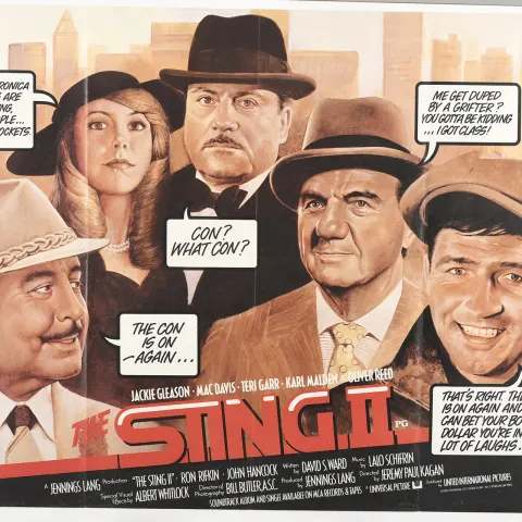 Original "The Sting II" Film Poster
