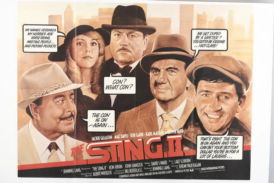 Original "The Sting II" Film Poster