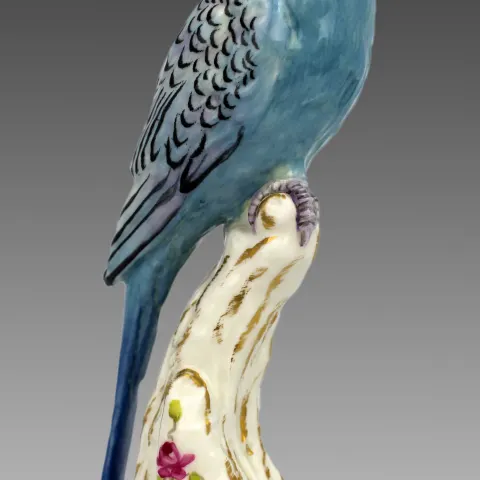 Royal Worcester BirdBudgerigar 2663 Birds on Stumps