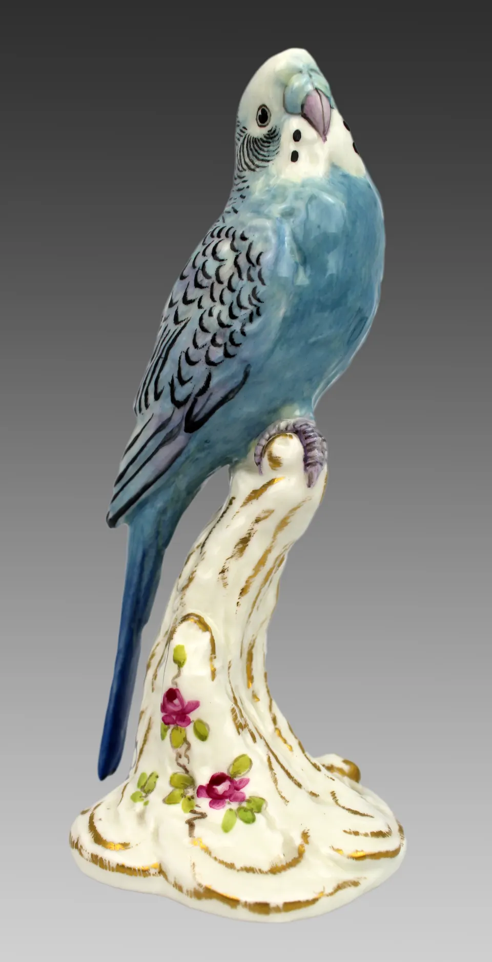 Royal Worcester BirdBudgerigar 2663 Birds on Stumps