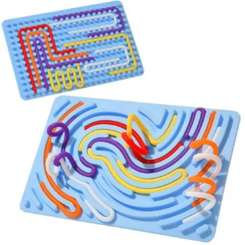 10 x Sensory Activity Board Double-Sided Fidget Toys for Calming L4