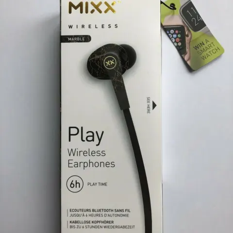 17 x Mixx Audio Play Black Bluetooth Earphones £15.99 ea
