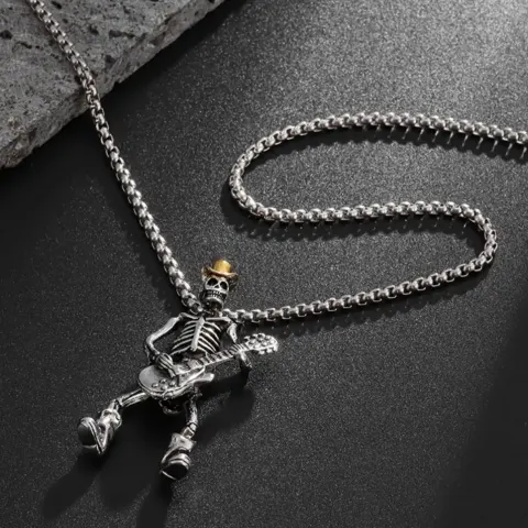 New! Gothic Style Skelton Pendant