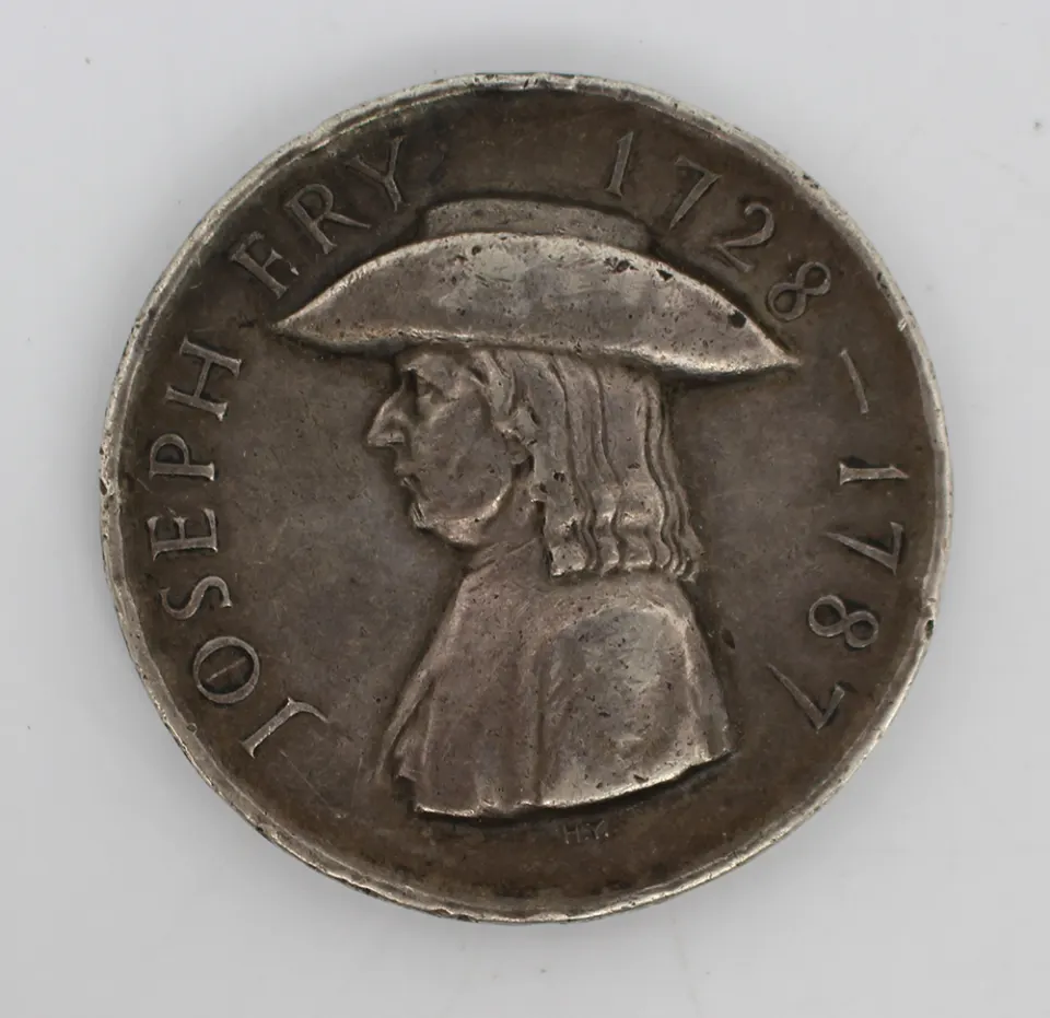 Joseph Fry 1928 Bicenteniary Coin