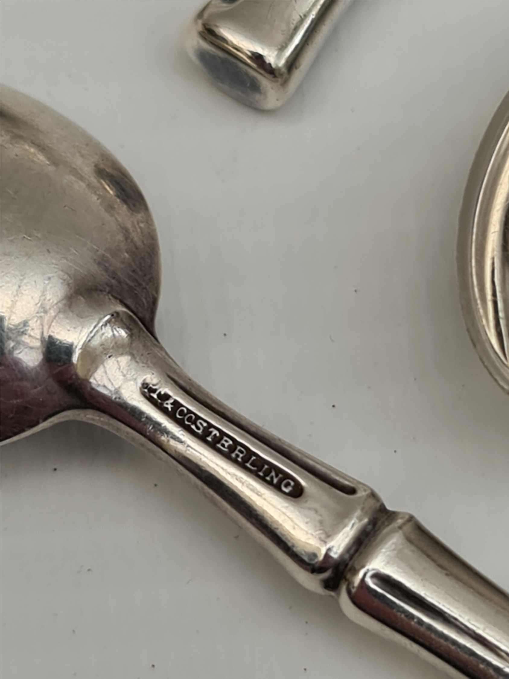 Tiffany Sterling Silver Tea Spoons Bamboo Pattern Total of 8 items