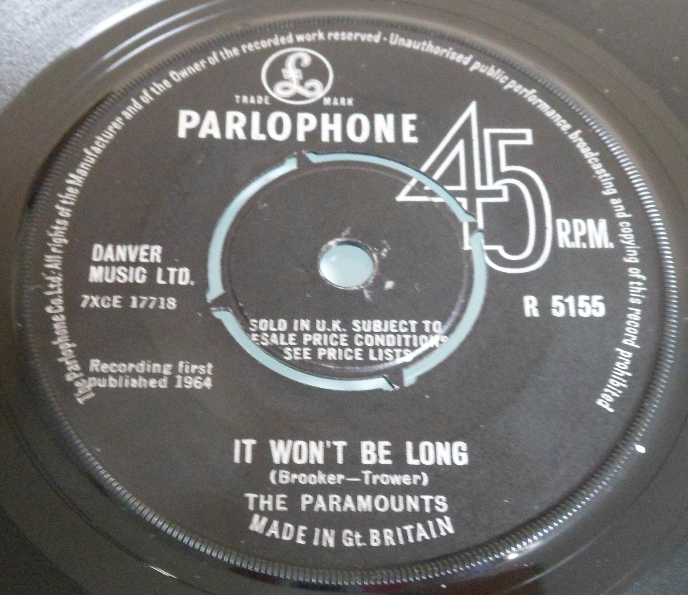 A very rare - The Paramounts - Im the one who love you - Parlophone R5155 - UK 1964