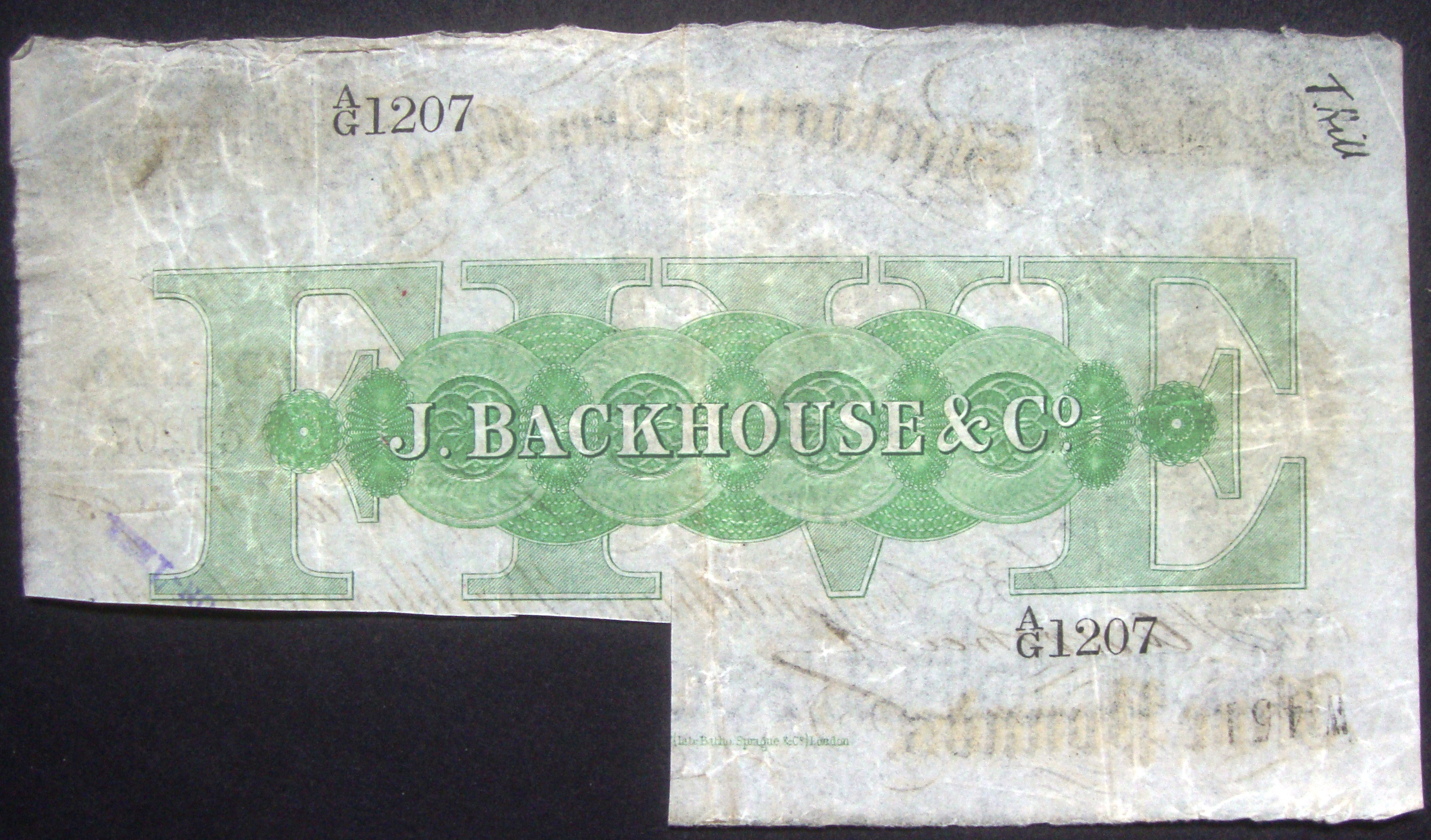 1895 Five Pound Banknote