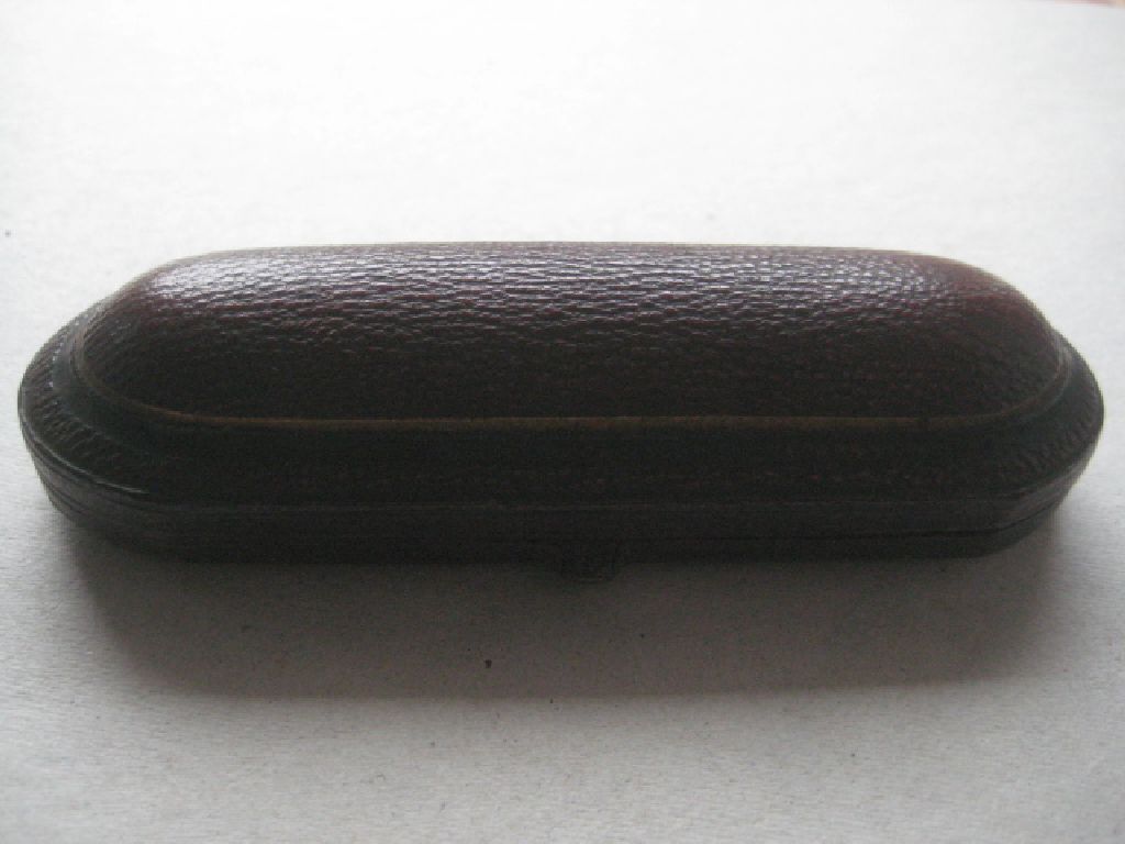 Rare Victorian Cased Silver Bladed Folding Fruit Knife